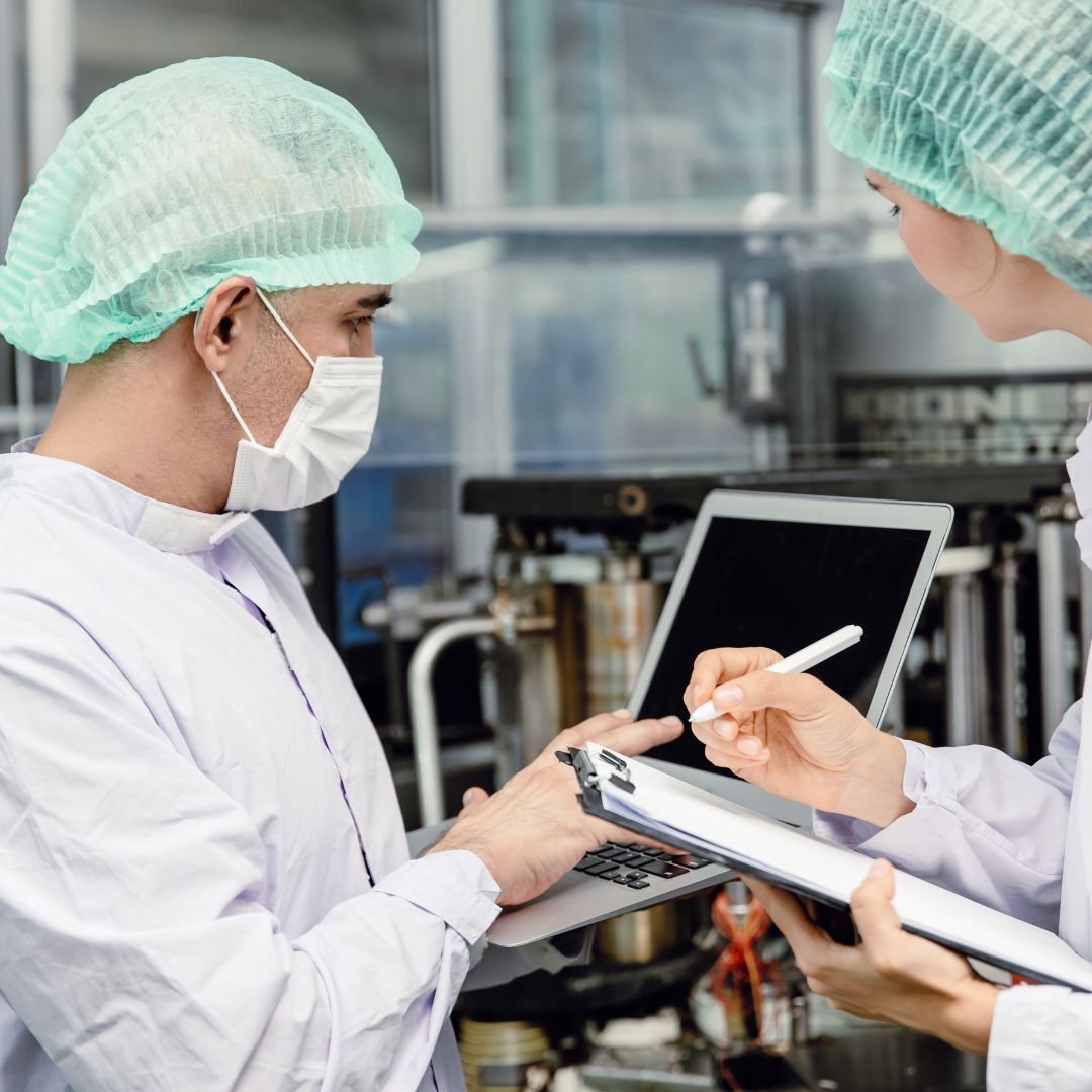 Lab workers 